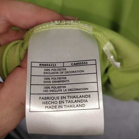 Nike Golf Polo Shirt Men Large Lime Green Short Sleeve Dri Fit Casual Swoosh NEW - Picture 15 of 15